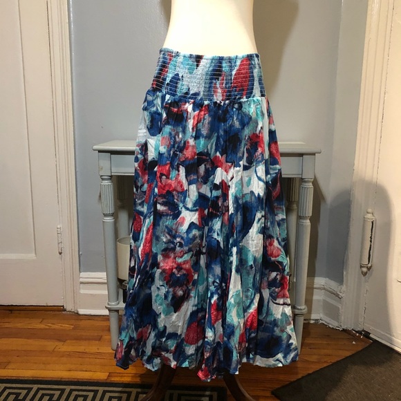 Context Dresses & Skirts - NWT Context Multicolored Maxi Skirt